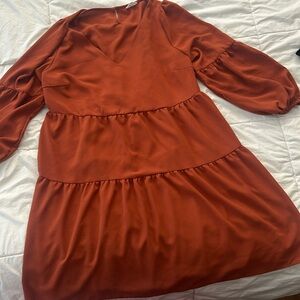 Fall plus size dress